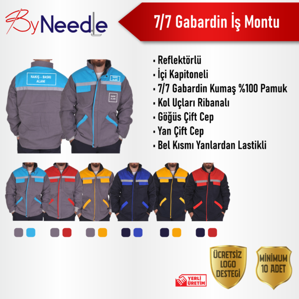 7-7 Gabardin İş Montu